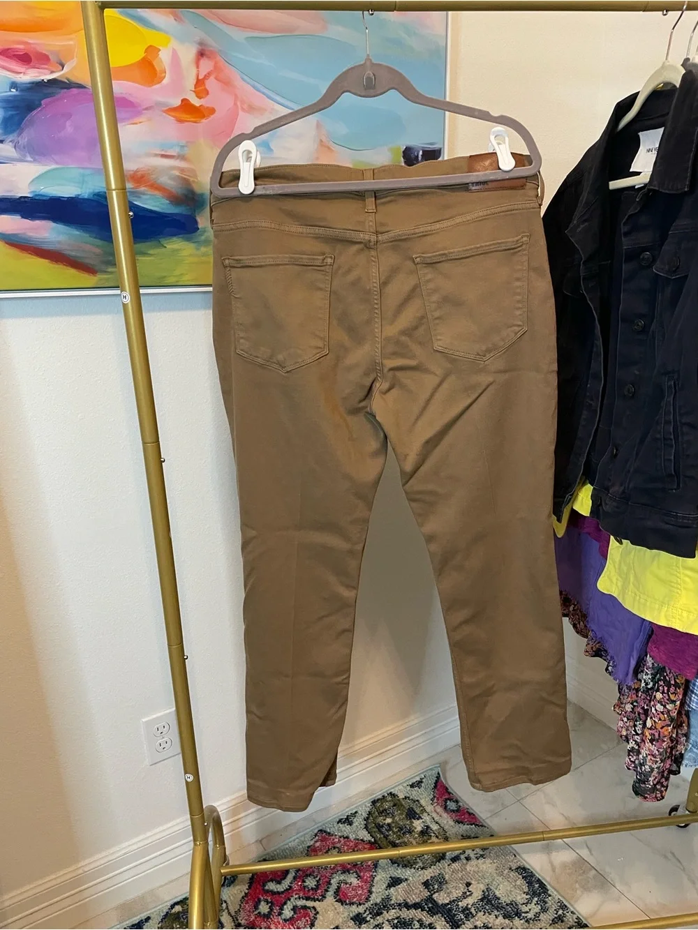 PAIGE Tan Straight-Leg Pants men’s‎ size 35